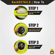 KwikSafety LORD VADER Hard Hat Sun Shade (COOLING MESH) ANSI OSHA Reflective FULL BRIM Foldable Neck Protection - Model No.: KS1502 - KwikSafety