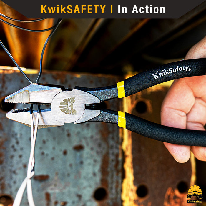 KwikSafety (Charlotte, NC) PINZA Ironworker Pliers Heavy Duty Diagonal Cutting & Side Cutter Pliers - Model No.: KS7781-82 - KwikSafety