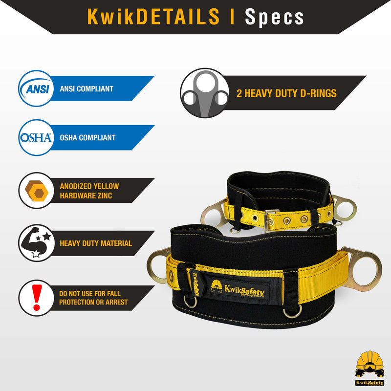 KwikSafety | Beaver Tail Safety Belt Ironworker Gear | Product Specifications
