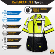 KwikSafety | Specialist Class 3 Safety Vest for Women | Product Specifications
