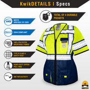 KwikSafety | Sheriff Class 3 Safety Vest for Women | Product Specifications