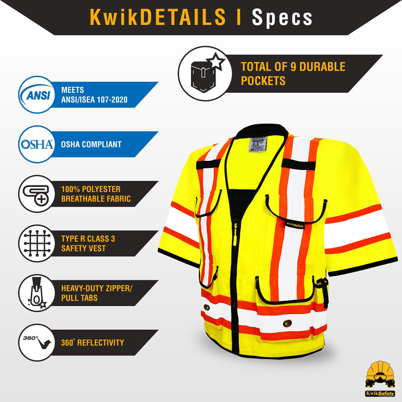 KwikSafety | Godfather Class 3 Safety Vest | Product Specifications