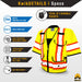 KwikSafety GODFATHER Safety Vest (Cushioned Collar) Class 3 ANSI Tested OSHA Compliant Hi Vis Reflective PPE Surveyor - Model No.: KS3310C3 - KwikSafety