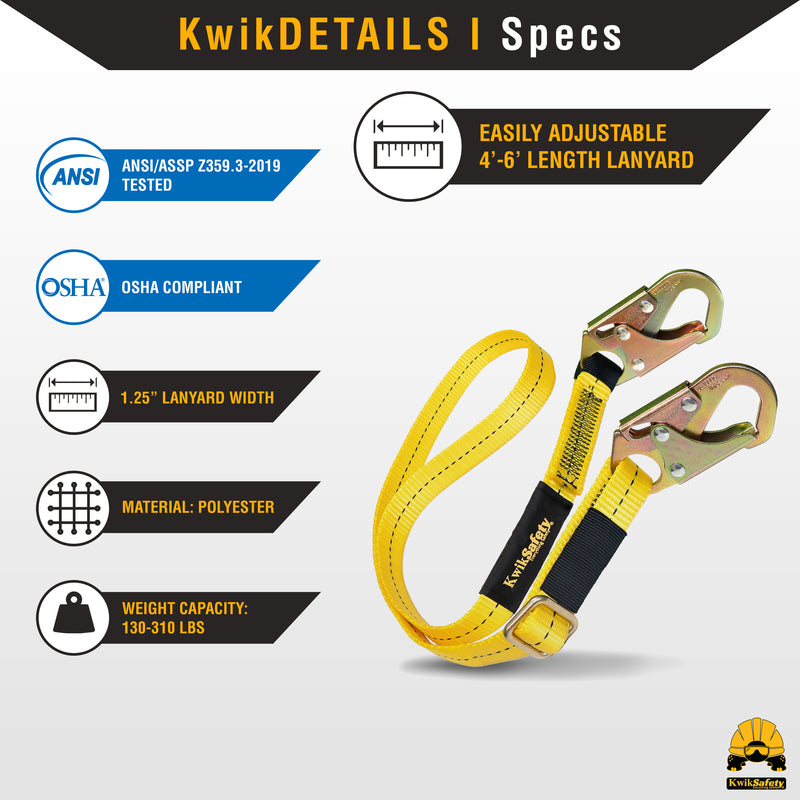 KwikSafety | Copperhead Safety Lanyard | Product Specifications