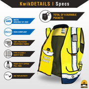 KwikSafety | Godfather Sheriff Safety Vest | Product Specifications