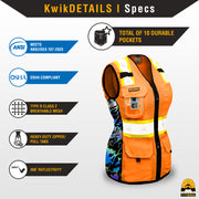 KwikSafety | Tiger Queen Safety Vest for Women | Product Specifications