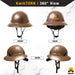 KwikSafety BROWN CARBON Hard Hat (16 COOLING VENTS + FREE Extra Headband & Earplugs) Type 1 Class C ANSI Tested OSHA Compliant - Model No.: KS1602BRN - KwikSafety