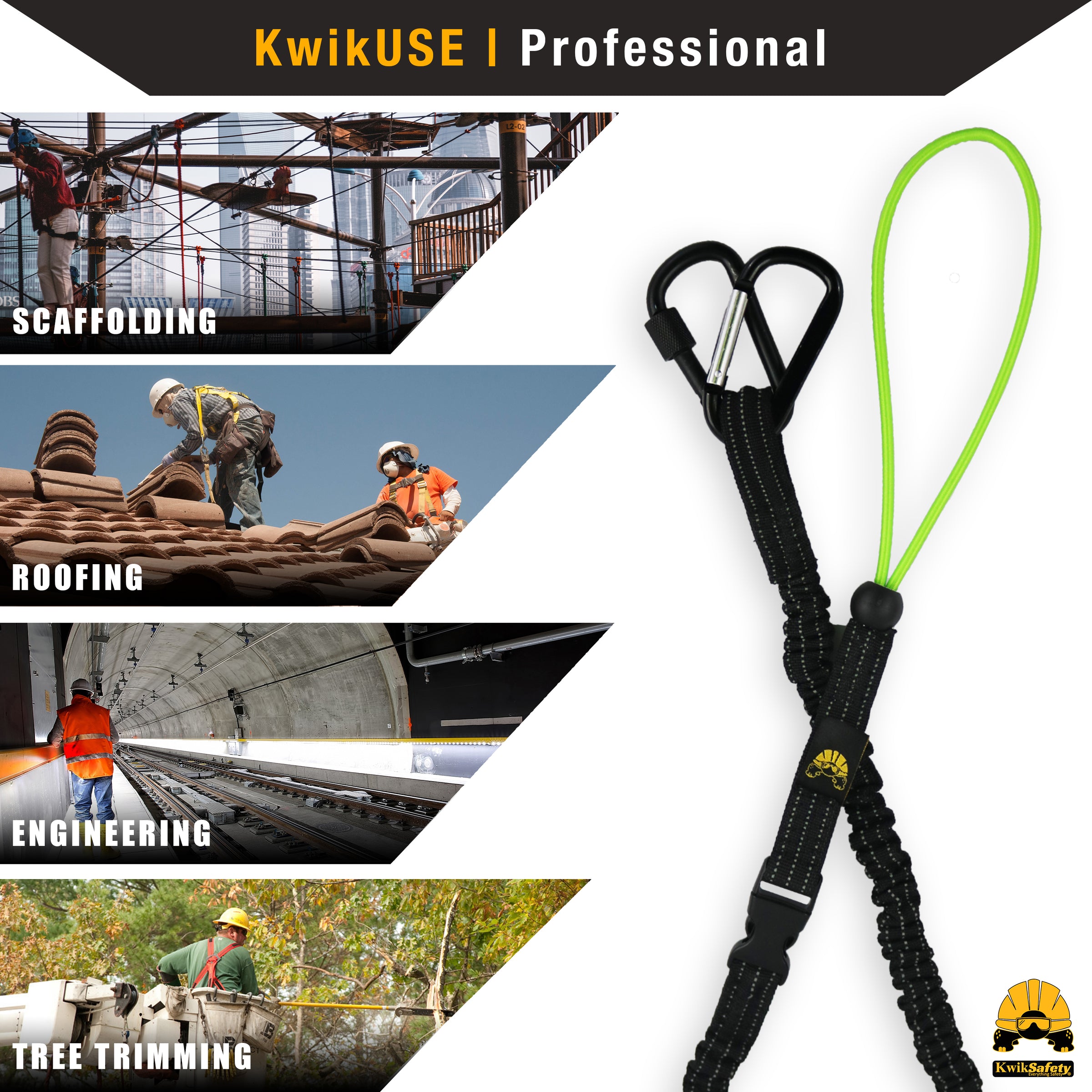KwikSafety OCTOPUS Heavy Duty Tool Lanyard w/ Detachable Straps and ...