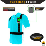 KwikSafety ESTIMATOR Safety Shirt (Y-NECK BUTTON UP) Class 2 Short Sleeve ANSI Tested OSHA Compliant Hi Vis Reflective PPE - Model No.: KS4407 - KwikSafety