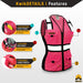 KwikSafety PINK LADY Safety Vest for Women (SNUG-FIT) Hi Vis Reflective PPE Surveyor - Model No.: KS3319PL - KwikSafety