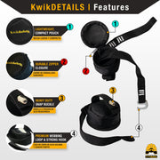 KwikSafety SUPERCELL Safety Harness ANSI Fall Protection Tongue Buckle 3D Ring - Model No.: KS6605 - KwikSafety