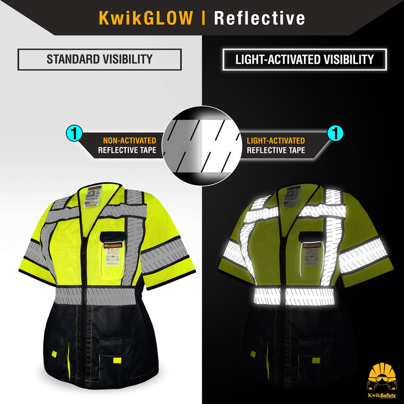 KwikSafety | Specialist Class 3 Safety Vest for Women | Reflectivity