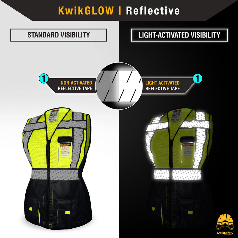 KwikSafety | Specialist Class 2 Safety Vest for Women | Reflectivity