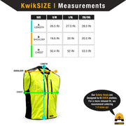 KwikSafety | Moto Safety Vest | Size Chart