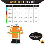 KwikSafety | Mechanic Short Sleeve Safety Shirt | Size Chart