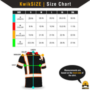 KwikSafety | Renaissance Man Short Sleeve Safety Shirt | Size Chart
