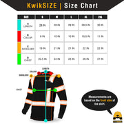 KwikSafety | Renaissance Man Long Sleeve Safety Shirt | Size Chart