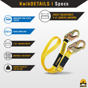 KwikSafety | Copperhead Safety Lanyard | Product Specifications
