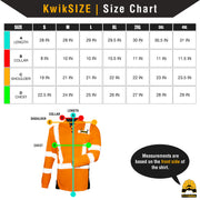 KwikSafety | Estimator Long Sleeve Safety Shirt | Size Chart