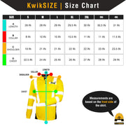 KwikSafety | Estimator Long Sleeve Safety Shirt | Size Chart