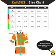 KwikSafety | Operator Short Sleeve Safety Shirt | Size Chart