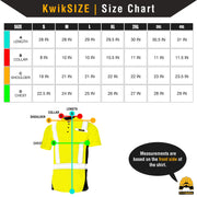 KwikSafety | Estimator Short Sleeve Safety Shirt | Size Chart