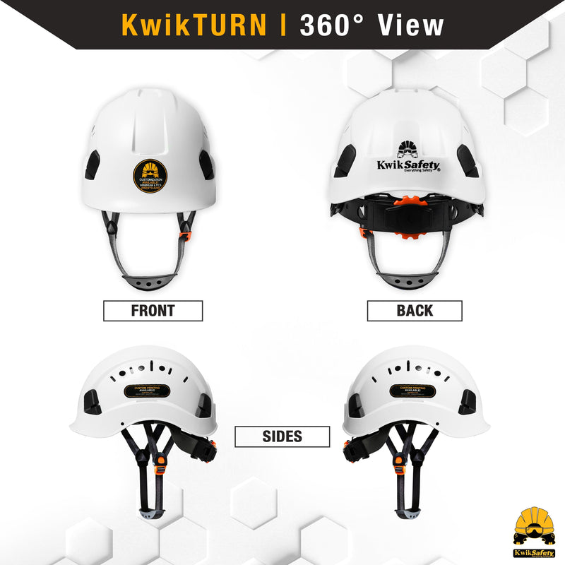 armadillo motorcycle helmet KwikSafety WHITE ARMADILLO Hard Hat (ADJUSTABLE COOLING VENTS) Type 1