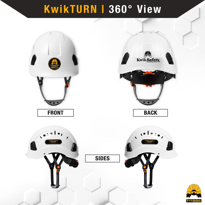 KwikSafety ARMADILLO Hard Hat (ADJUSTABLE COOLING VENTS) Type 1 Class C ANSI Tested OSHA Compliant Climbing Helmet PPE  - Model No.: KS8661 - KwikSafety