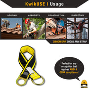 KwikSafety GIBBON GRIP Fall Protection Anchor Choker ANSI Cross Arm Strap - Model No.: KS7801 - KwikSafety