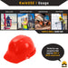 KwikSafety RED SHELL Hard Hat Type 1 Class C ANSI OSHA Compliant Standard Cap Style PPE - KwikSafety