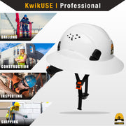 KwikSafety TORTOISE SHELL Hard Hat (16 COOLING VENTS + FREE Extra Headband & Earplugs) Type 1 Class C ANSI Tested OSHA Compliant - Model No.: KS1602 - KwikSafety