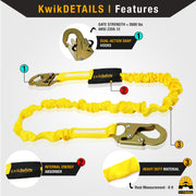 KwikSafety TSUNAMI (25FT) Vertical Lifeline Assembly ANSI OSHA Roofing Fall Protection - Model No.: KS7710 - KwikSafety