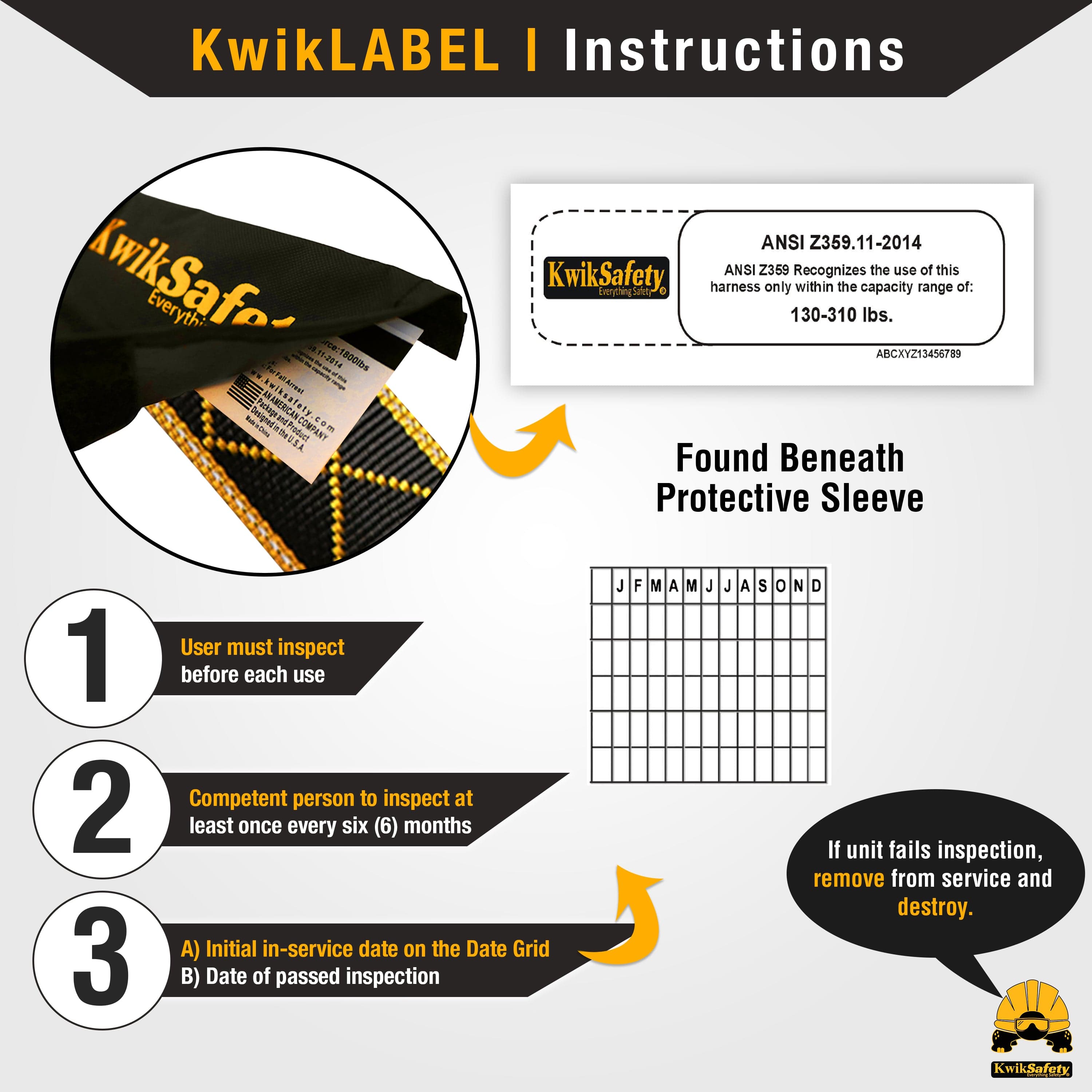 KwikSafety TYPHOON DiamondBACK Safety Harness (Back Support + Tongue B