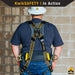 KwikSafety TYPHOON DiamondBACK Safety Harness (Back Support + Tongue Buckles) 3-D Ring Fall Protection ANSI OSHA - Model No.: KS6606DB - KwikSafety