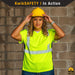 KwikSafety VIXEN Safety Shirt for Women (ANGEL HAIR TAPE) Class 2 Short Sleeve ANSI OSHA High Visibility Work Hi Vis Clothing - Model No.: KS4410 - KwikSafety