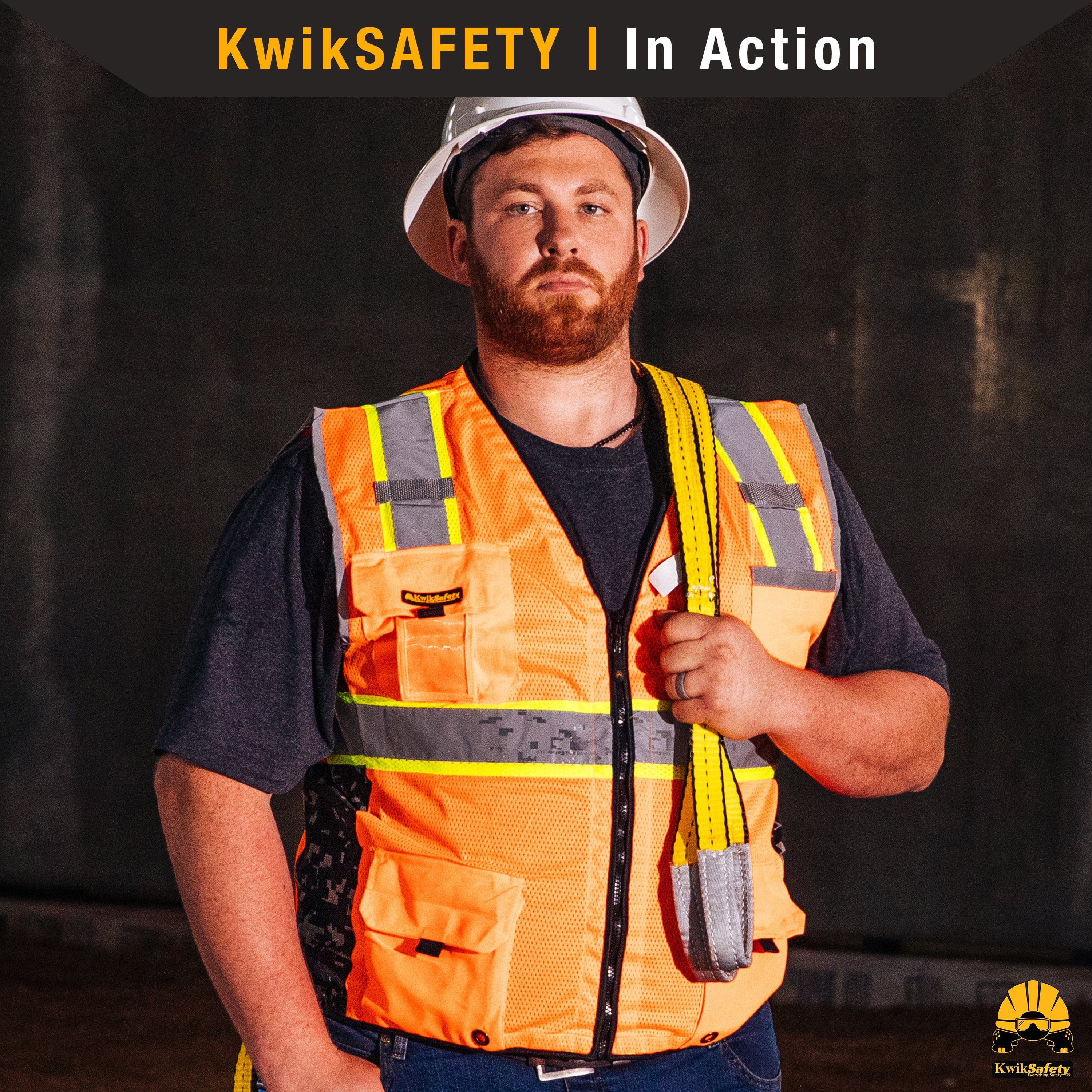 KwikSafety BIG KAHUNA DIGITAL Safety Vest (LIMITED EDITION) Class 2 AN