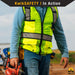 KwikSafety ROADBOSS ECONOMY Safety Vest (Solid Reflective Tape) Class 2 ANSI Tested OSHA Compliant Hi Vis Reflective PPE Surveyor - Model No.: KS3331 - KwikSafety