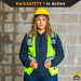 KwikSafety ROADBOSS PREMIUM Safety Vest for Women (SNUG-FIT) Limited Edition Truck Tread Design | Class 2 ANSI Tested OSHA Hi Vis Reflective PPE - Model No.: KS3334 - KwikSafety