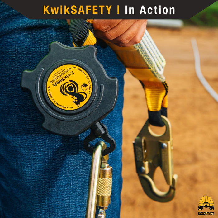 KwikSafety COBRA WEB Self Retracting Lifeline ANSI Class A Poly SRL - Model No.: KS7911, KS7912, KS7915 - KwikSafety