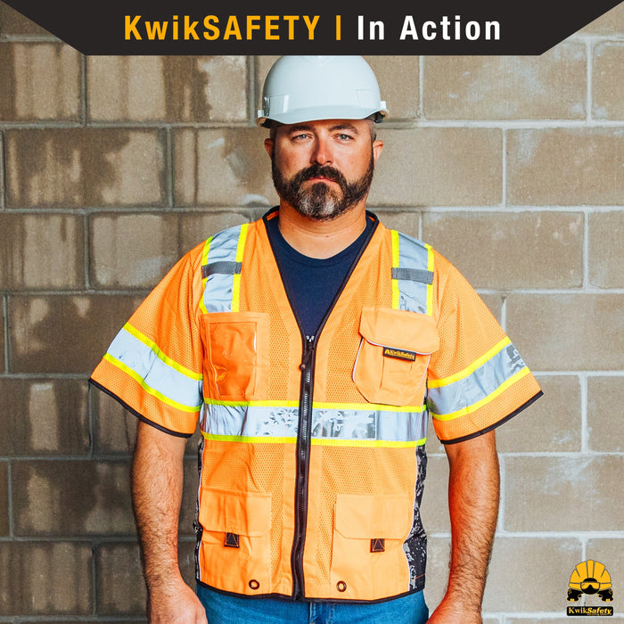KwikSafety EXECUTIVE HIGHWAYBOSS Limited Edition Safety Vest (8 POCKET