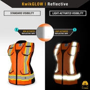 KwikSafety | Godmother Class 2 Safety Vest for Women | Reflectivity