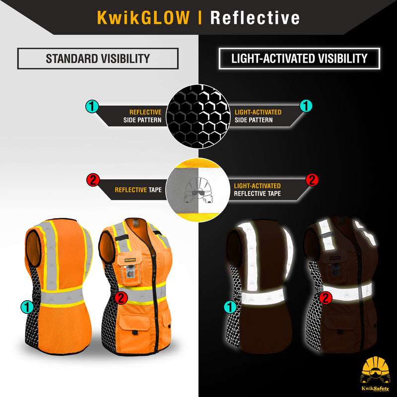 KwikSafety | Queen Bee Safety Vest for Women | Reflectivity