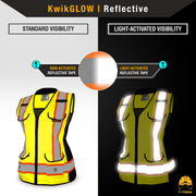 KwikSafety | Godmother Class 2 Safety Vest for Women | Reflectivity