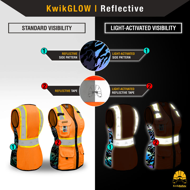 KwikSafety | Tiger Queen Safety Vest for Women | Reflectivity