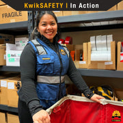 KwikSafety BLUE LADY Safety Vest for Women (NEW SIZING) Reflective ANSI Unrated PPE Surveyor - Model No.: KS3319BL - KwikSafety