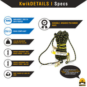 KwikSafety GATOR Temporary Reusable Roof Anchor ANSI Tested OSHA Compliant Roof Safety - Model No.: KS7802 - KwikSafety
