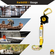 KwikSafety 6' COBRA WEB Self Retracting Lifeline ANSI Poly SRL - Model No.: KS7911 - KwikSafety