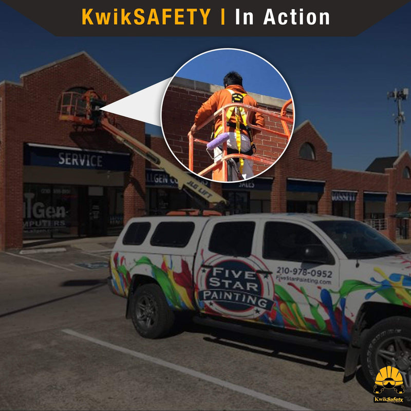KwikSafety THUNDER Safety Harness OSHA ANSI Fall Protection PPE Construction 3 D Ring - Model No.: KS6602 - KwikSafety