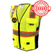 CLEARANCE! KwikSafety CLASSIC Hi Vis Reflective ANSI PPE Surveyor Class 2 Safety Vest - Model No.: KS3302 - KwikSafety