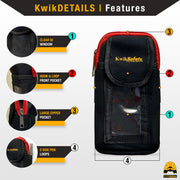 KwikSafety Detachable Harness iPocket | Black & Red - Model No.: KS1091 - KwikSafety